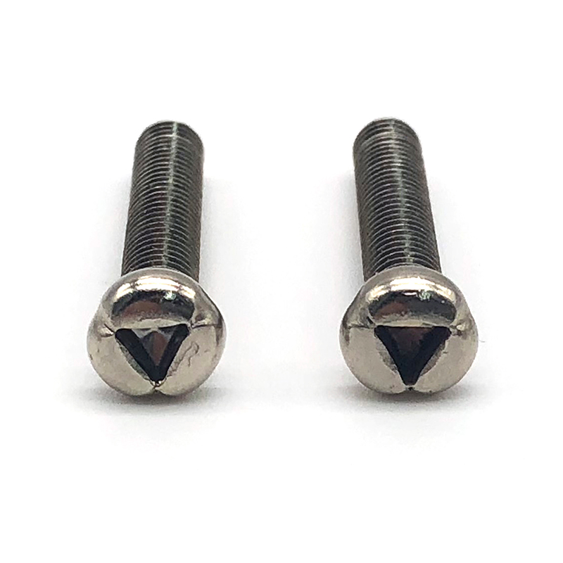 內(nèi)三角槽防盜螺絲盤頭防拆螺釘圓頭三角機牙螺釘