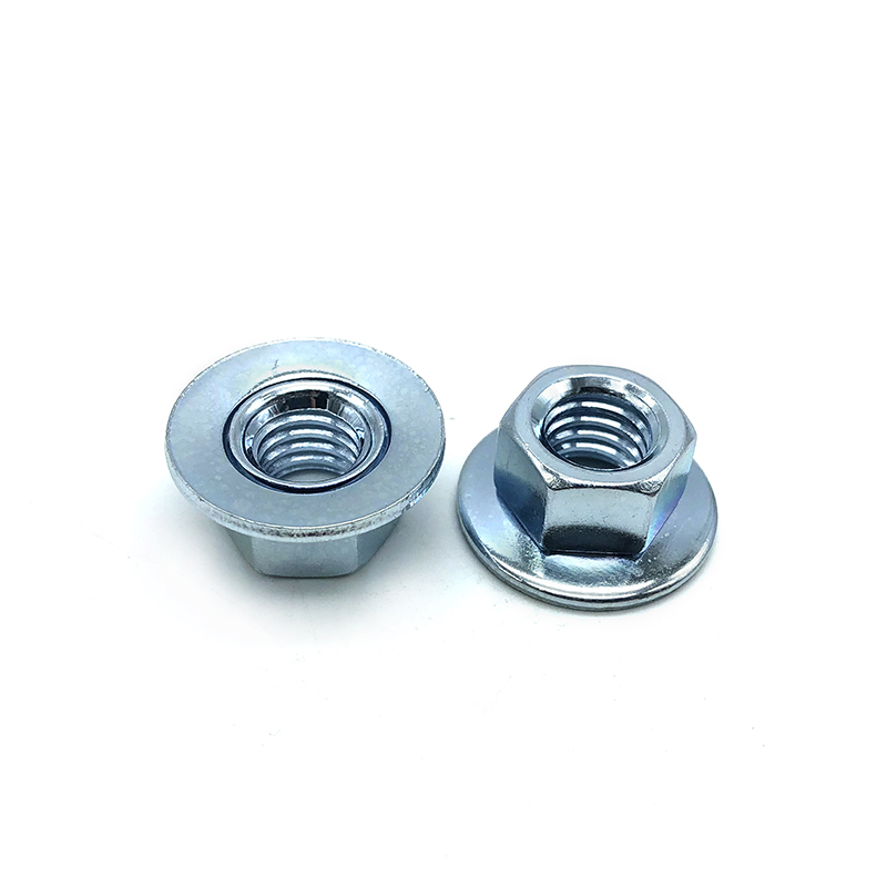 碳鋼防滑鍍鋅六角法蘭螺母