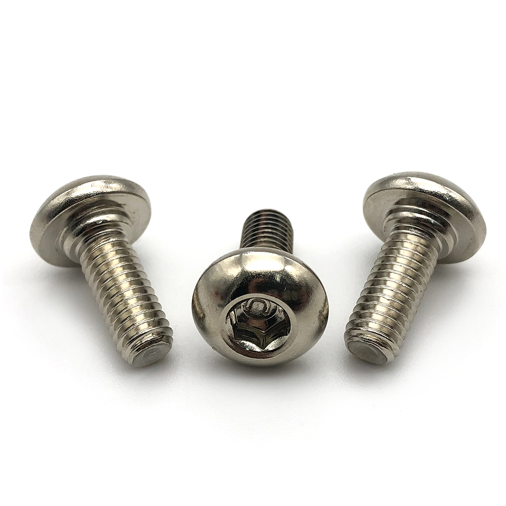 304不銹鋼盤(pán)頭螺釘圓頭蘑菇頭半圓頭內(nèi)六角螺絲