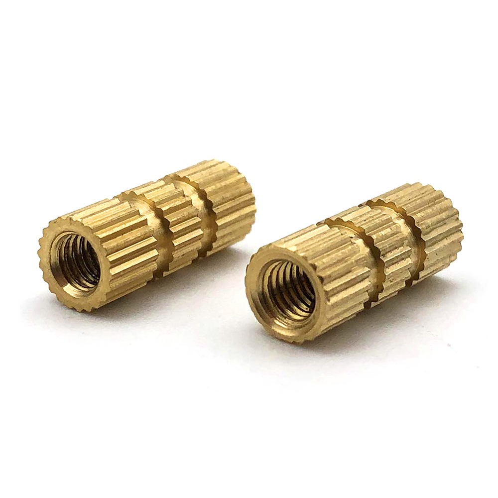 滾花螺母 黃銅螺母 機械螺母 小螺母 螺帽 嵌入螺母 嵌入件 非標件 非標螺母