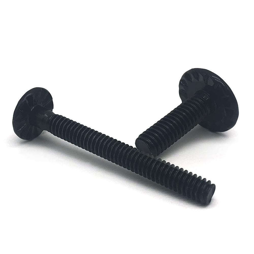 定制非標(biāo)螺絲 鍍黑鋅螺絲 手?jǐn)Q螺絲 梅花螺絲 圓頭帶介螺絲 新能源汽車(chē)螺絲
