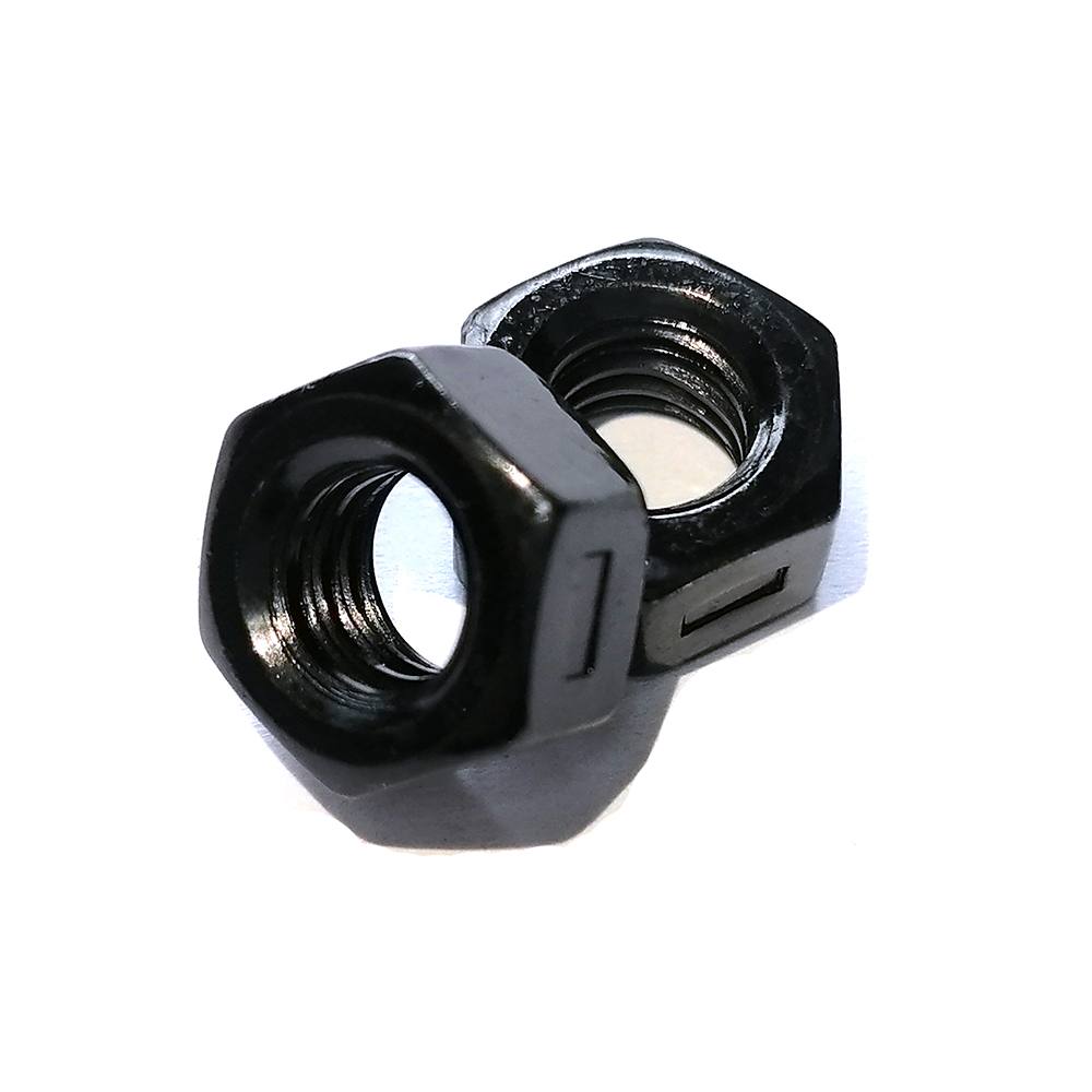 工廠(chǎng)生產(chǎn)8.8級(jí)高強(qiáng)度六角螺母 氧化發(fā)黑六角螺母加厚螺母 細(xì)扣六角螺絲帽定制非標(biāo)螺母