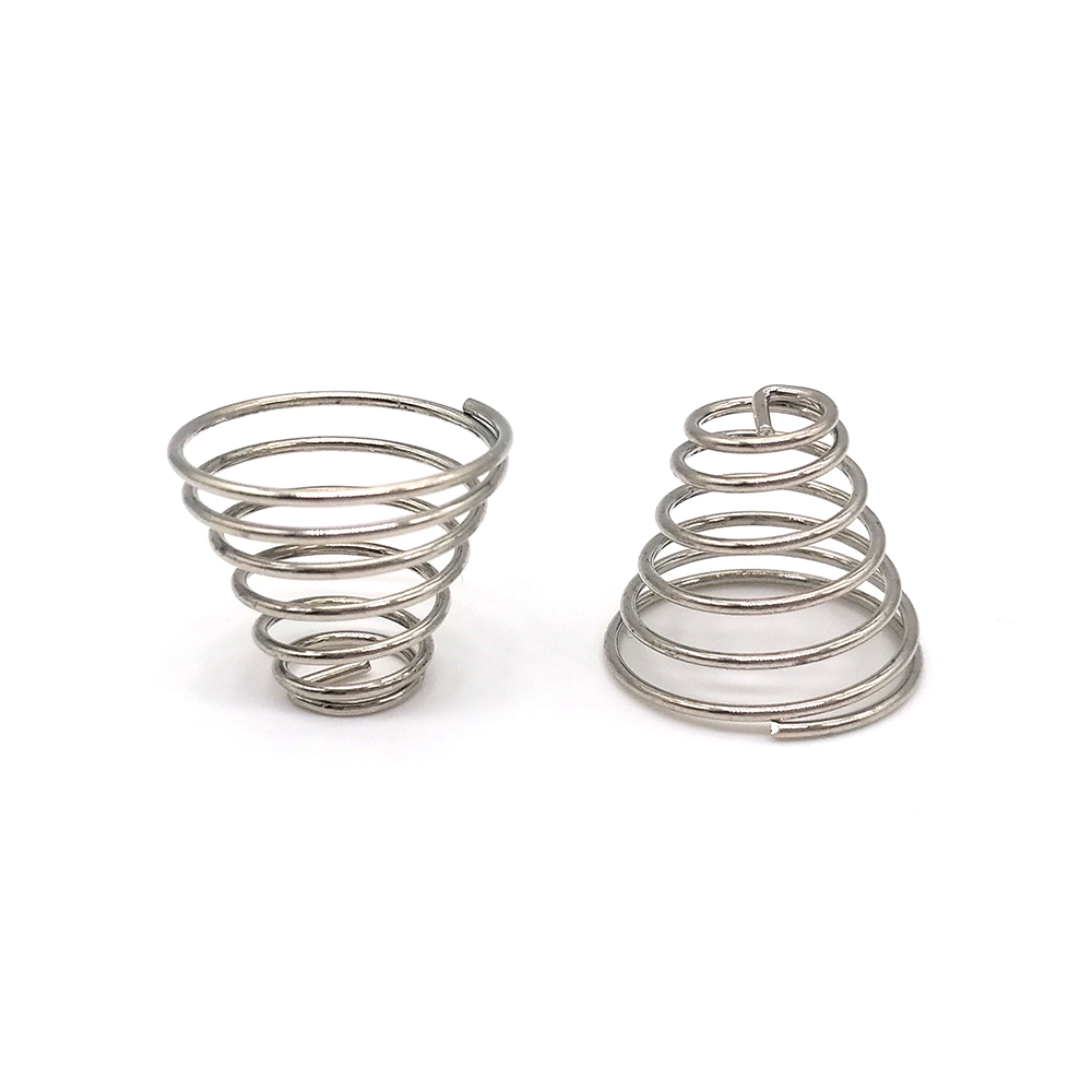 工廠定做接觸開關(guān)頭寶塔簧塔型圓錐形中鼓觸摸感應耐高溫壓縮彈簧定制非標彈簧