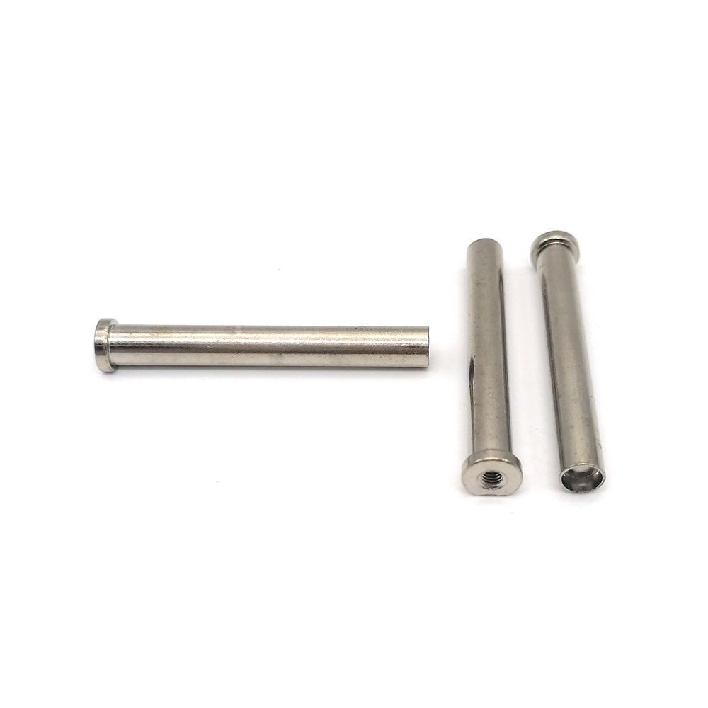 廠家生產(chǎn)圓柱銷304不銹鋼內(nèi)螺紋圓柱銷 光軸 滾花軸 玩具搓花軸 搓花圓 柱銷定制非標銷軸