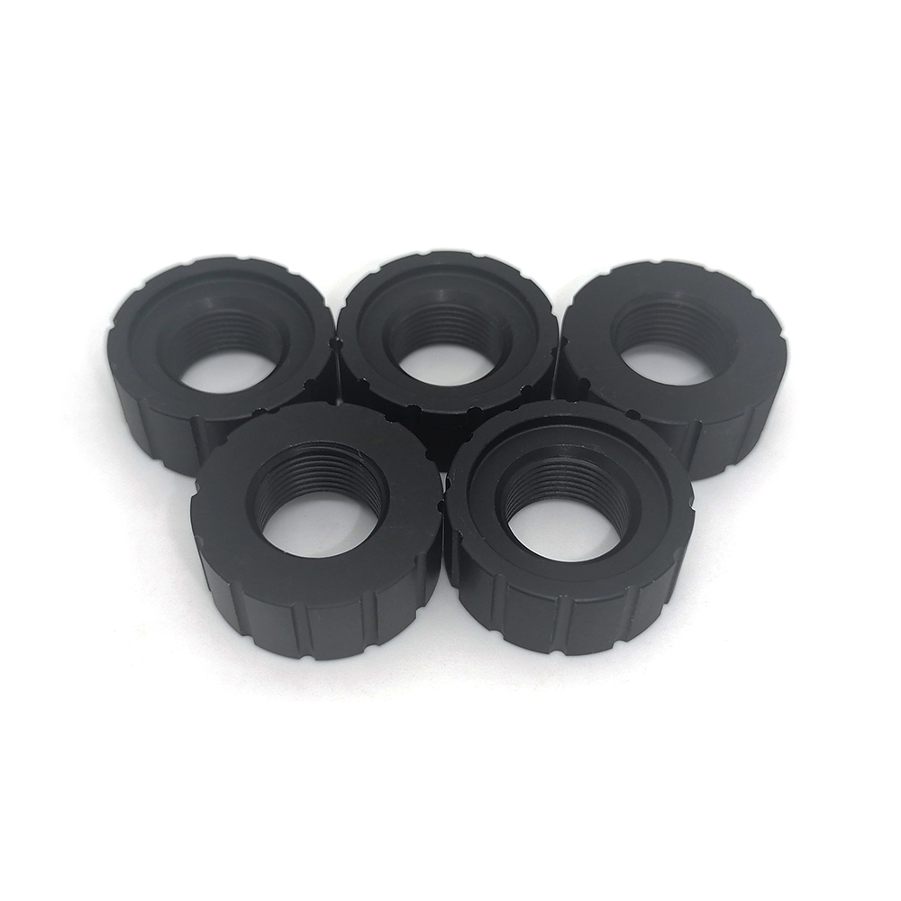 工廠生產塑料護帽鋼塑護絲石油鉆桿全鋼油套管航九螺紋保護器滾花螺母定制非標件