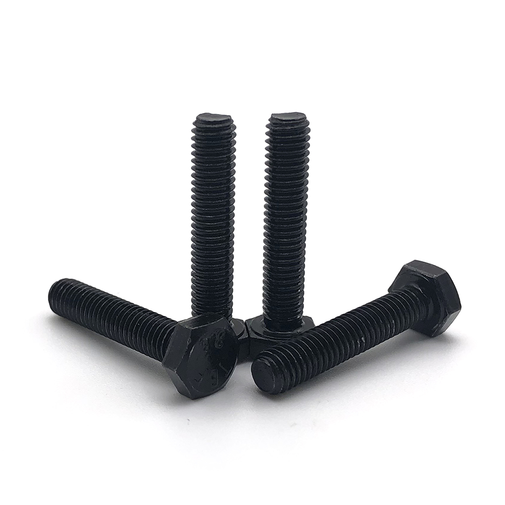 供應高強度螺栓 8.8級高強度全牙螺栓國標發黑外六角螺絲