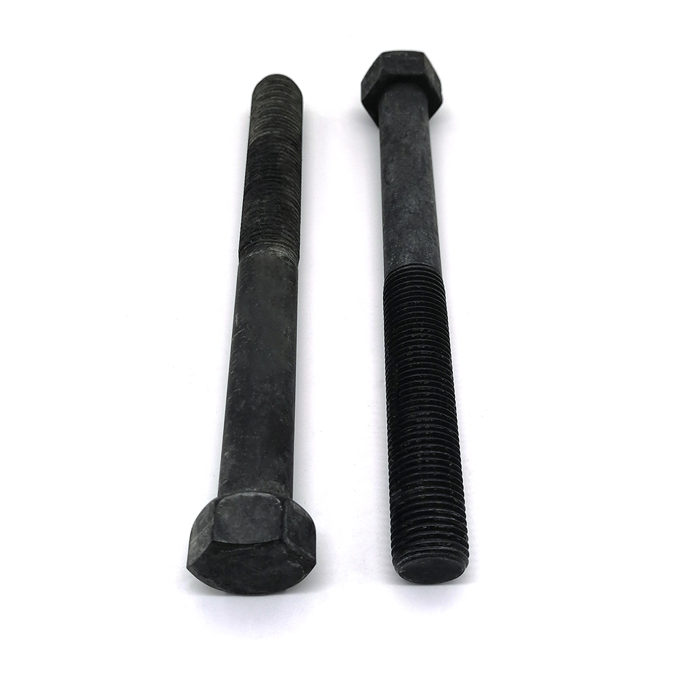 生產(chǎn)高強(qiáng)度螺栓 發(fā)黑12.9級(jí)六角半牙螺栓 卡車專用螺栓 定制非標(biāo)螺栓螺絲