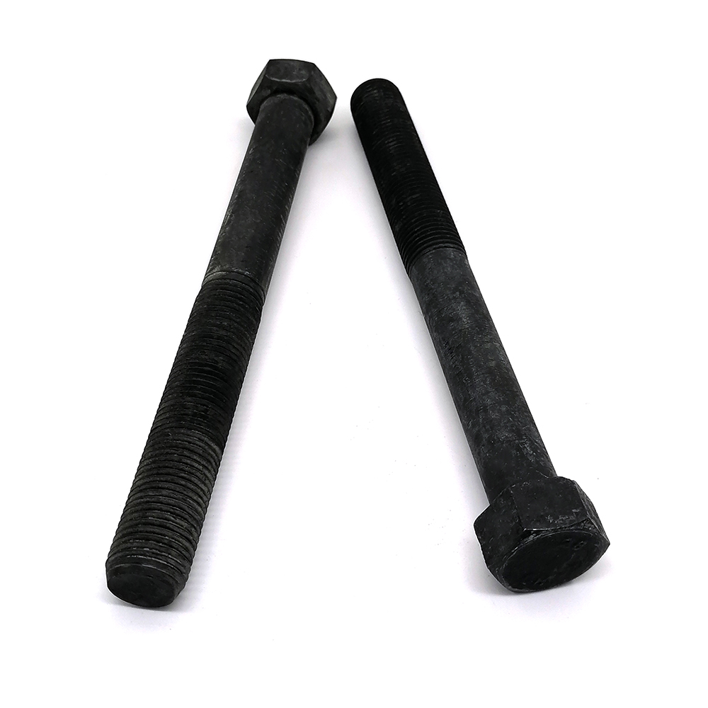 生產(chǎn)高強(qiáng)度螺栓 發(fā)黑12.9級(jí)六角半牙螺栓 卡車專用螺栓 定制非標(biāo)螺栓螺絲