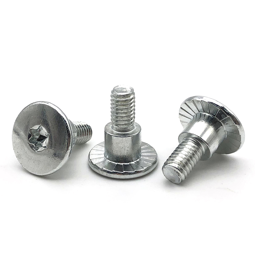 非標(biāo)定制臺階螺絲碳鋼大扁頭梅花臺階螺絲多工位非標(biāo)梅花螺絲