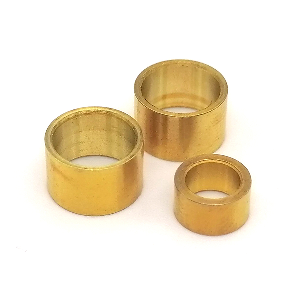 h62黃銅管切割銅箍環圈套管刀柄杖棍桌椅腳純黃銅套h62黃銅套加工