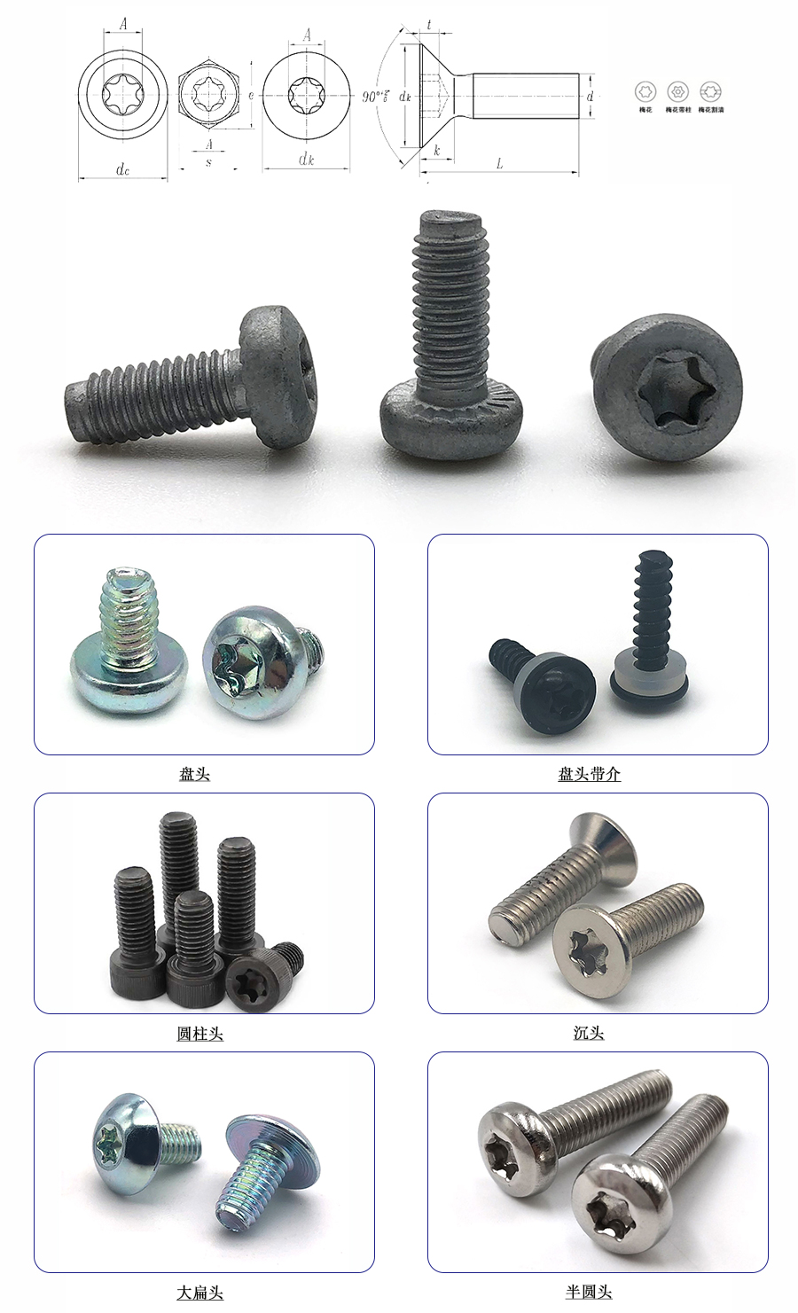 梅花螺絲 梅花螺絲